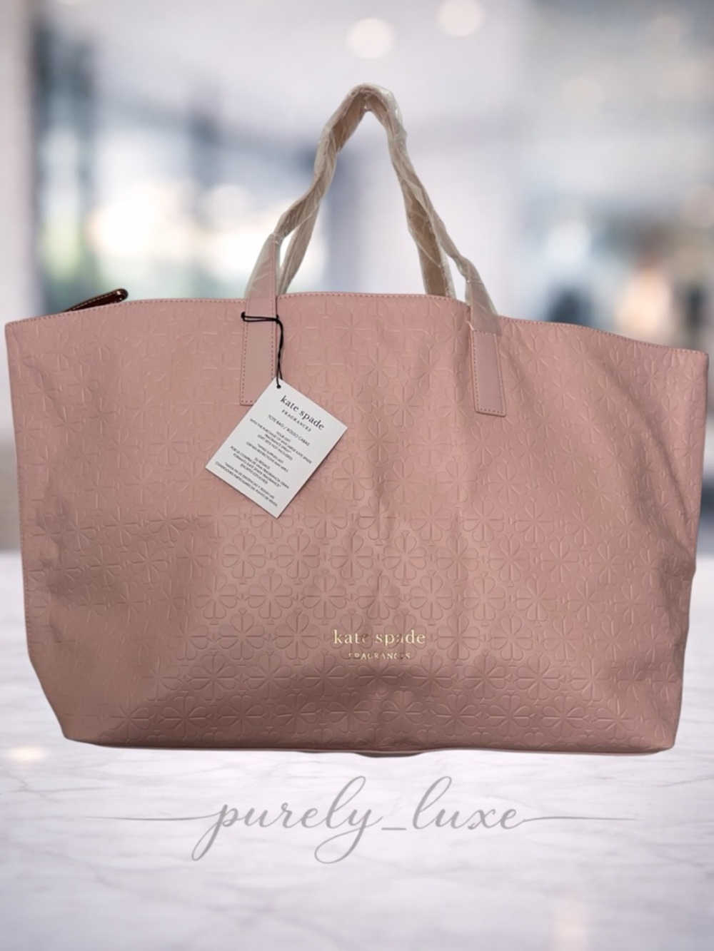 kate spade fragrances Pink XL Tote Bag